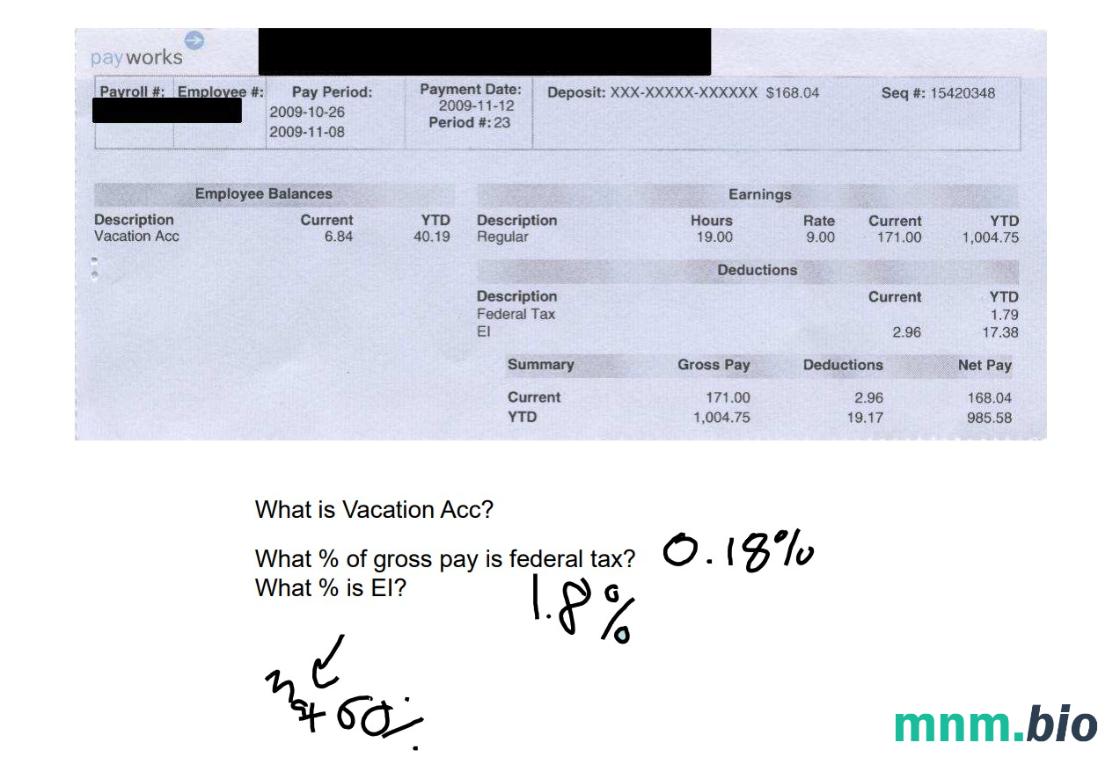 Vacation Acc pay works